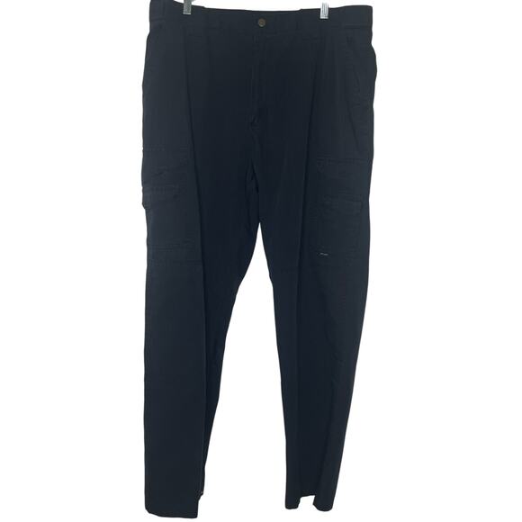 Tru-Spec Tactical Cargo Pants 40 x 34 Black Ripstop Military Utility Mens - Picture 1 of 5